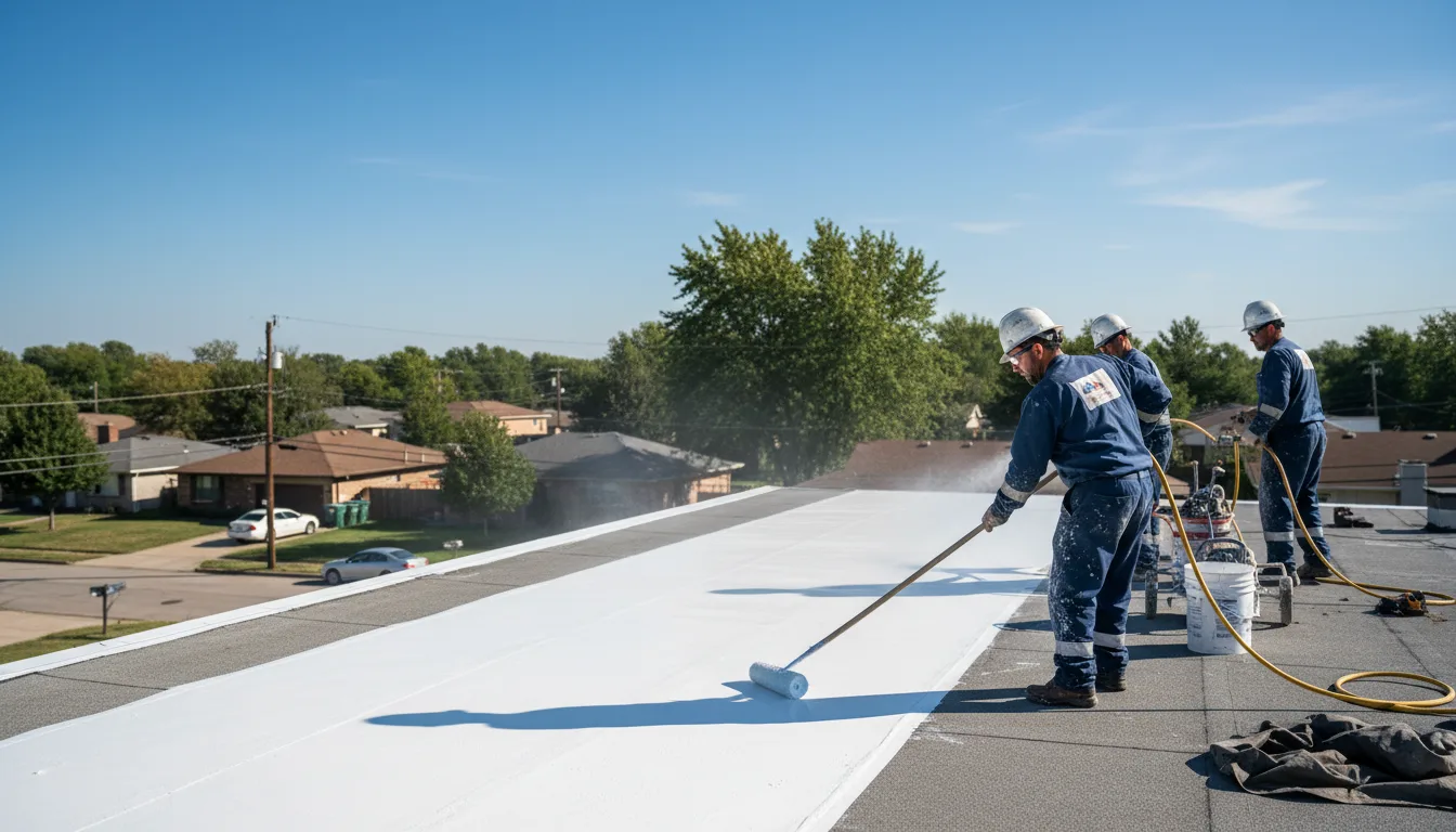Commercial roof coating in Saddle River, NJ near me